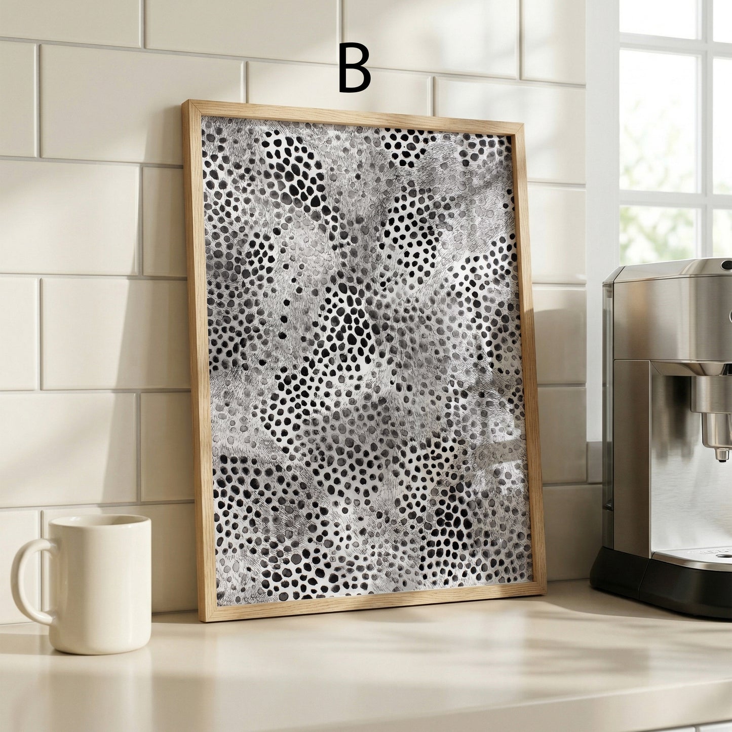 Tiermuster Poster · Geschenkidee · Tierfell Muster Wildtiere Leopard und Tiger Texturen · Dekoprint ohne Rahmen