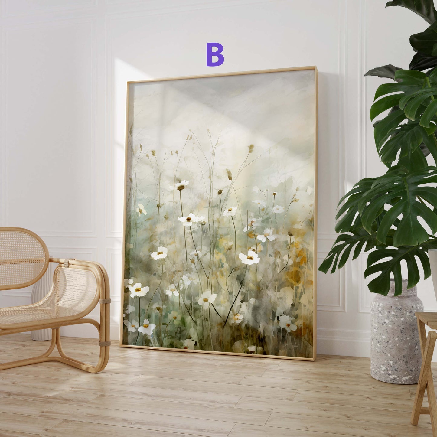 Blumen Poster · Geschenkidee · Bunte Florale Illustrationen und Romantische Blütenkunst · Dekoprint ohne Rahmen