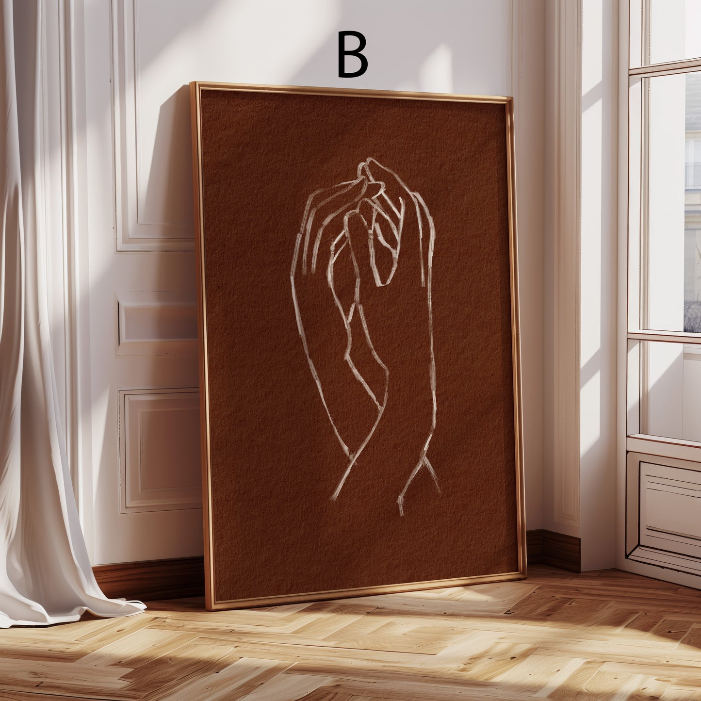 Blumen Poster · Botanische moderne Wandbilder · Dekoprint ohne Rahmen