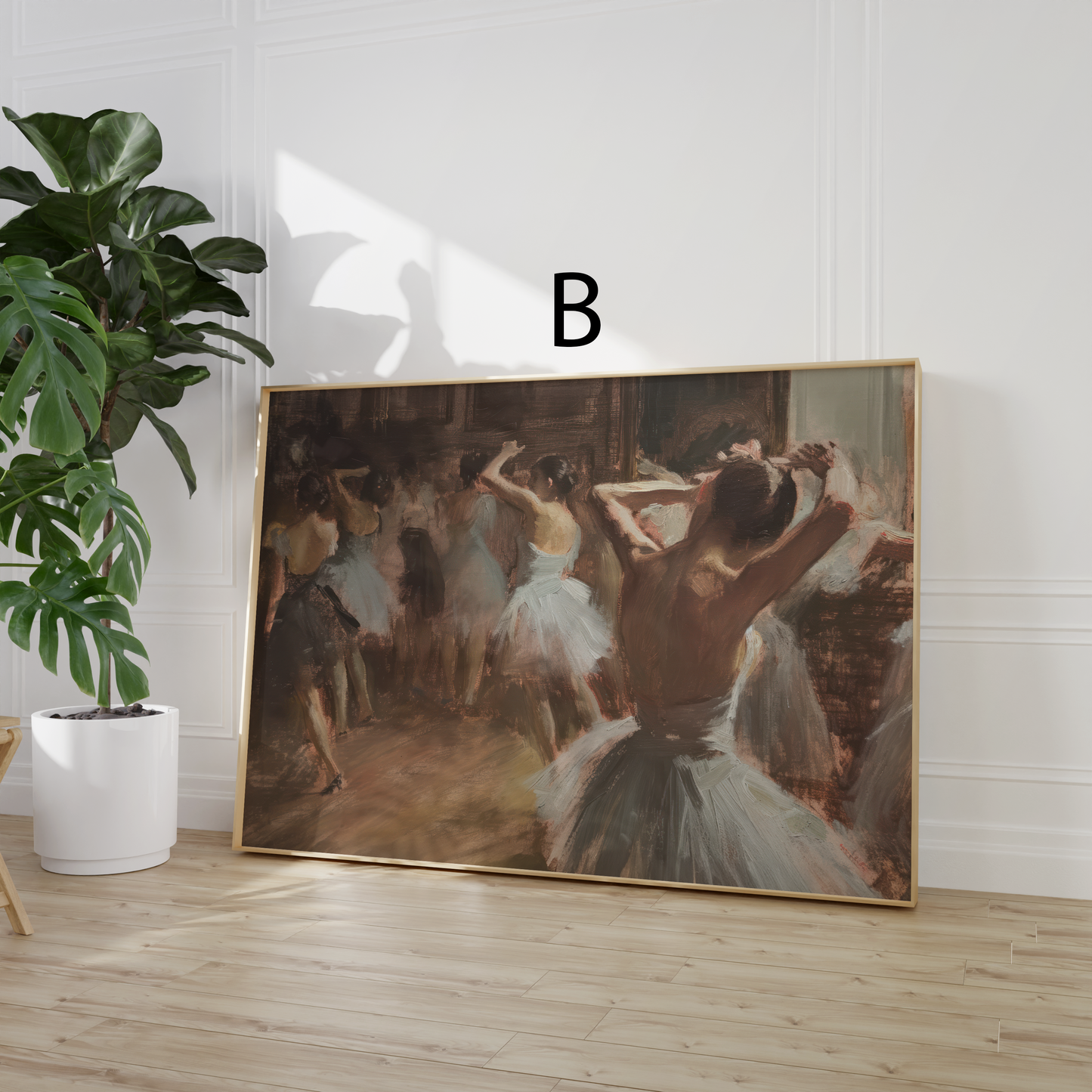 Moderne Vintage Kunst Poster · Geschenkidee · Landschaft Ballett Schmetterlinge Dorfansichten · Dekoprint ohne Rahmen