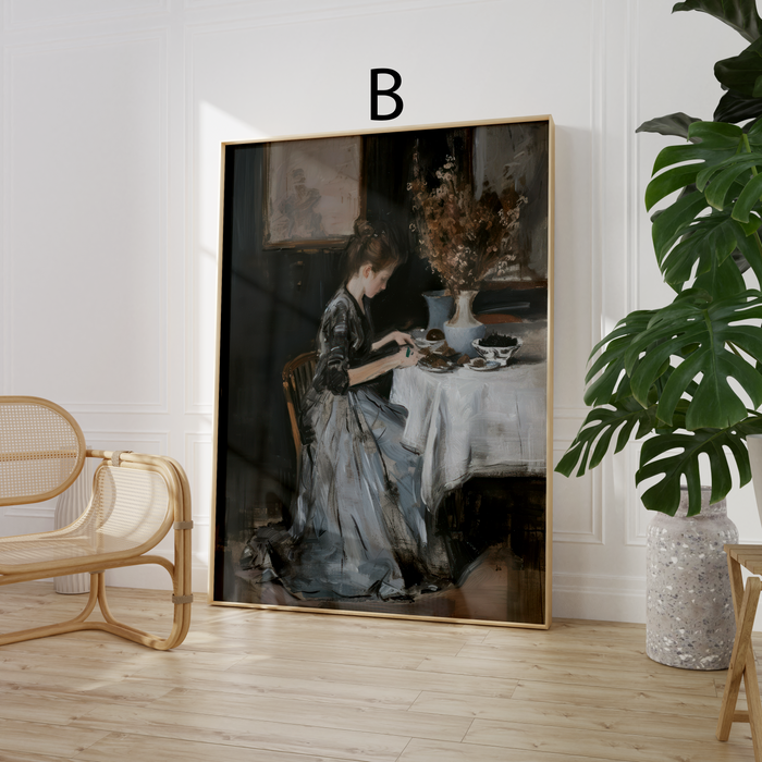 JUSTGOODMOOD Poster – Premium Baumwoll-Leinwandkunst