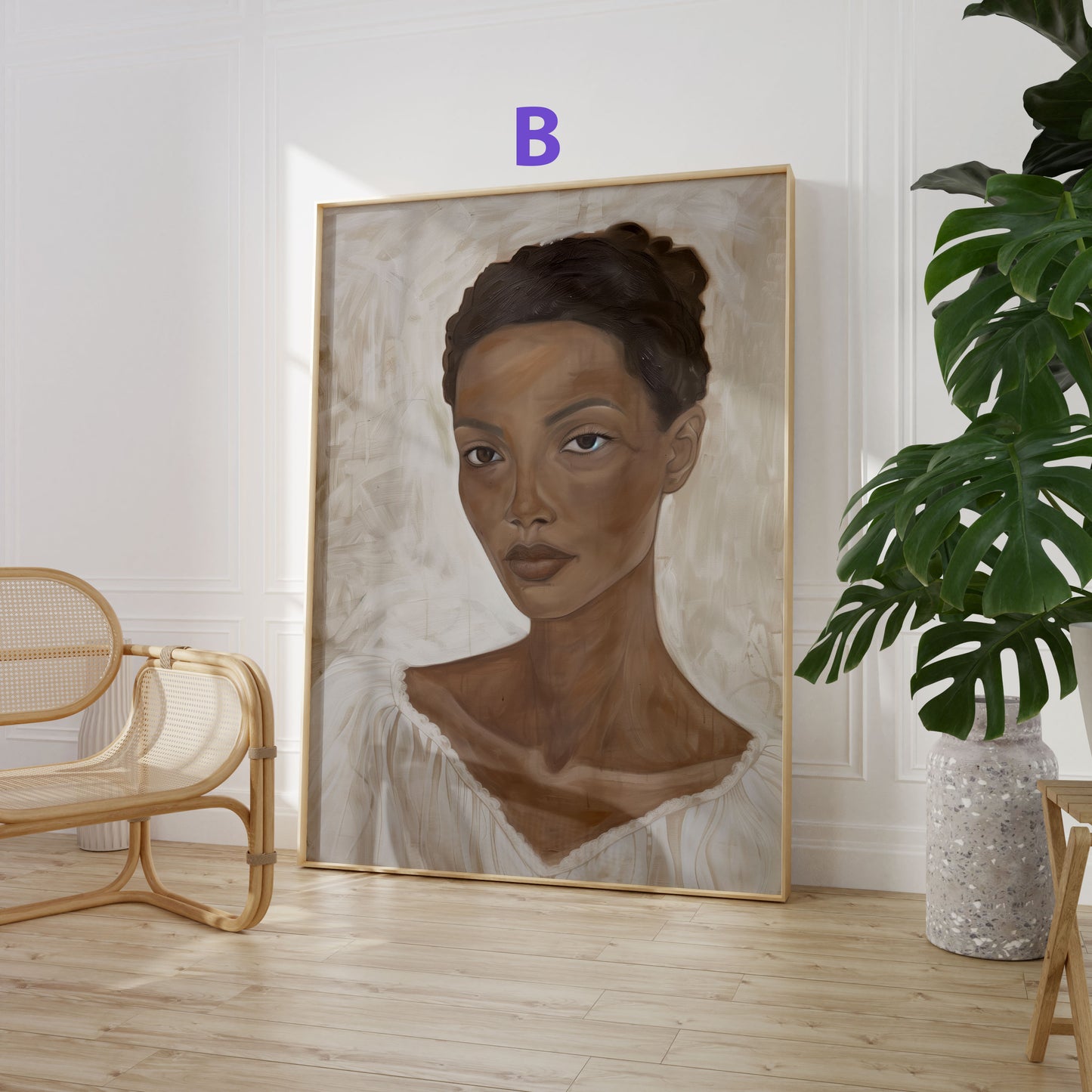 Moderne Porträt Poster · Geschenkidee · Minimalistische Figurenkunst und Zeitgenössische Illustrationen · Dekoprint ohne Rahmen