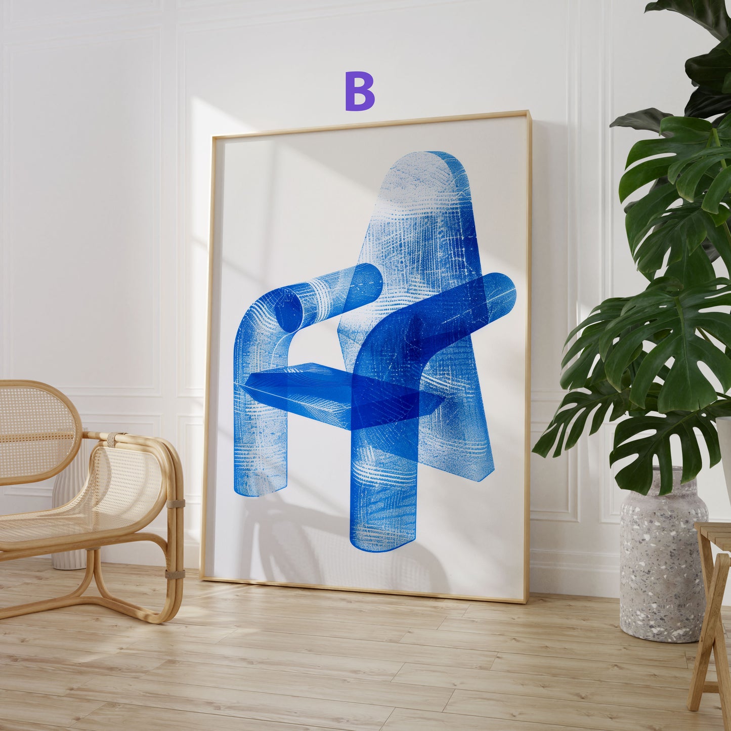 Abstrakte Kunst Poster · Geschenkidee · Geometrische Formen, Landschaften und Moderne Figuren · Dekoprint ohne Rahmen