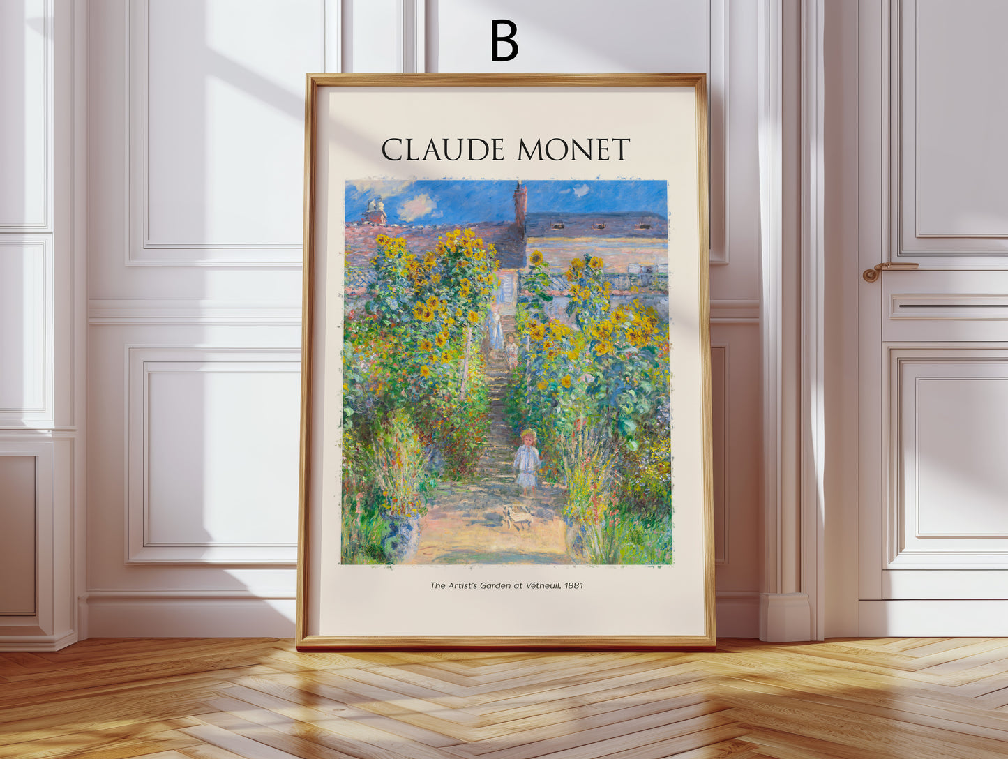 Claude Monet Kunst Poster · Geschenkidee · Impressionistische Gärten Seine Landschaften Blumen Brücken · Dekoprint ohne Rahmen