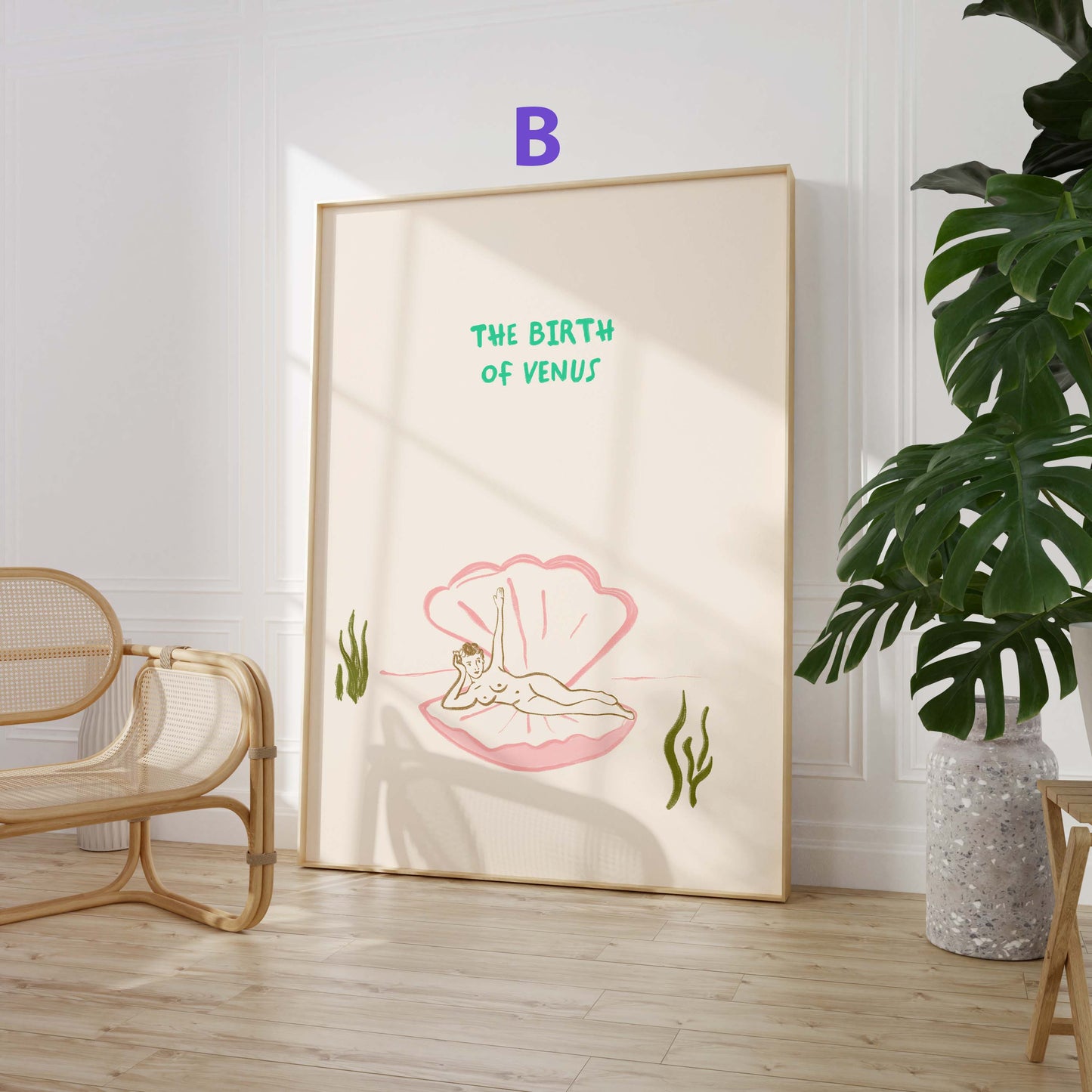Italian Summer Poster · Geschenkidee · Minimalistisches Mediterranean Style Design · Urban Kunst · Moderne Wanddeko · Print ohne Rahmen