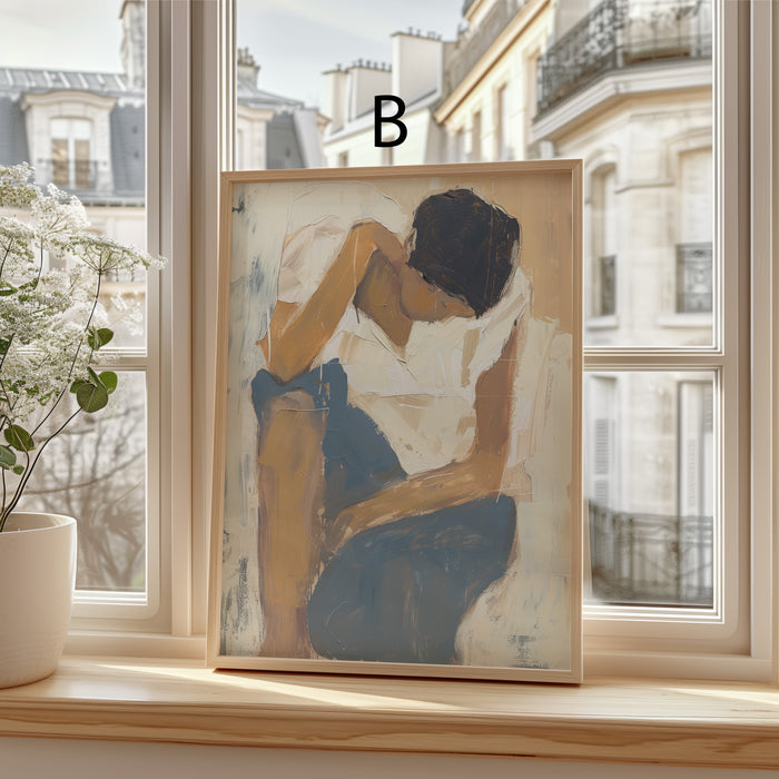 Kunst Poster Vintage Stil mit Meer & Natur