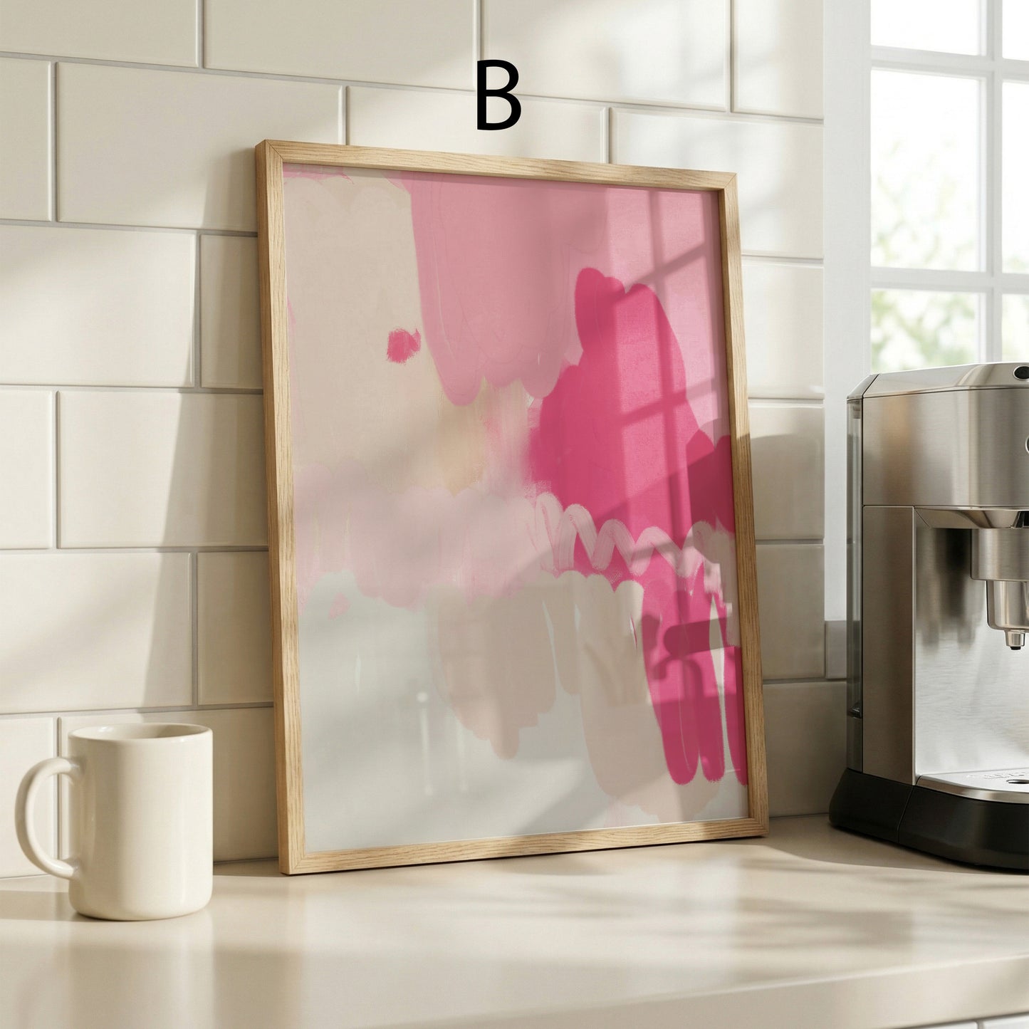 Abatrakte Poster · Geschenkidee · Moderne Farbflächen in Pastell · Minimalistische Malerei · Dekoprint ohne Rahmen