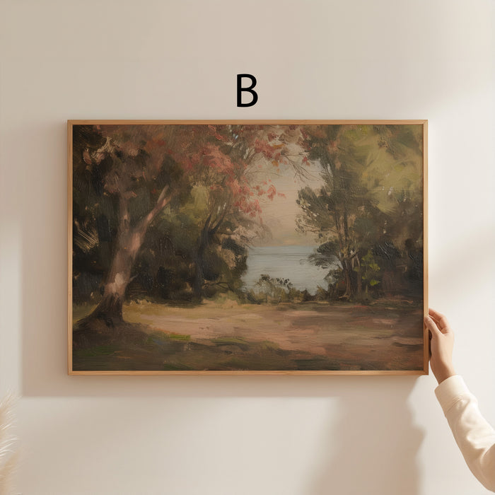 Vintage Landschaft Poster auf Baumwolle – JUSTGOODMOOD
