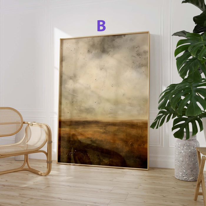 JUSTGOODMOOD Aquarell Bergposter – lebendige Farben