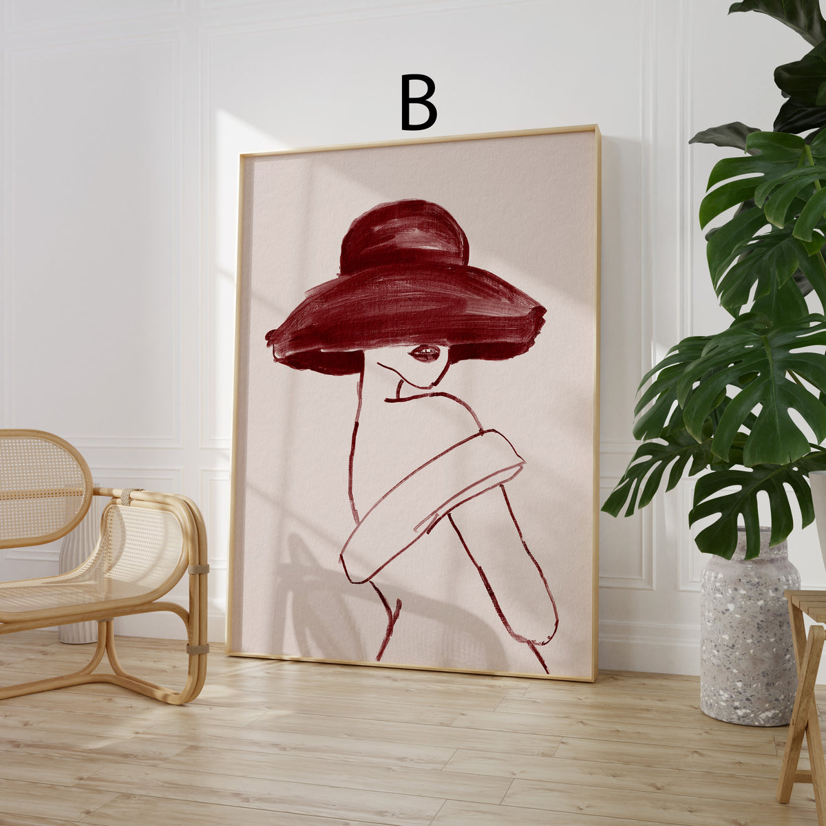 Poster Wandbilder Wohnzimmer · Typografie Abstrakte Kunst · Moderne Bilder ohne Rahmen