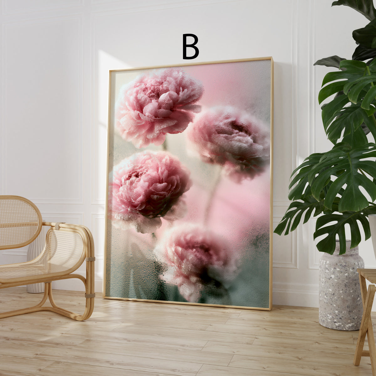 Blumen Poster · Geschenkidee · Zarte Rosa Blüten Verträumte Fotokunst · Dekoprint ohne Rahmen