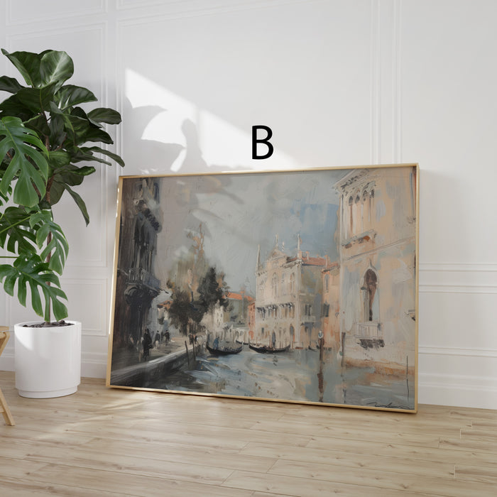 JUSTGOODMOOD Poster – Premium Baumwoll-Canvas Print