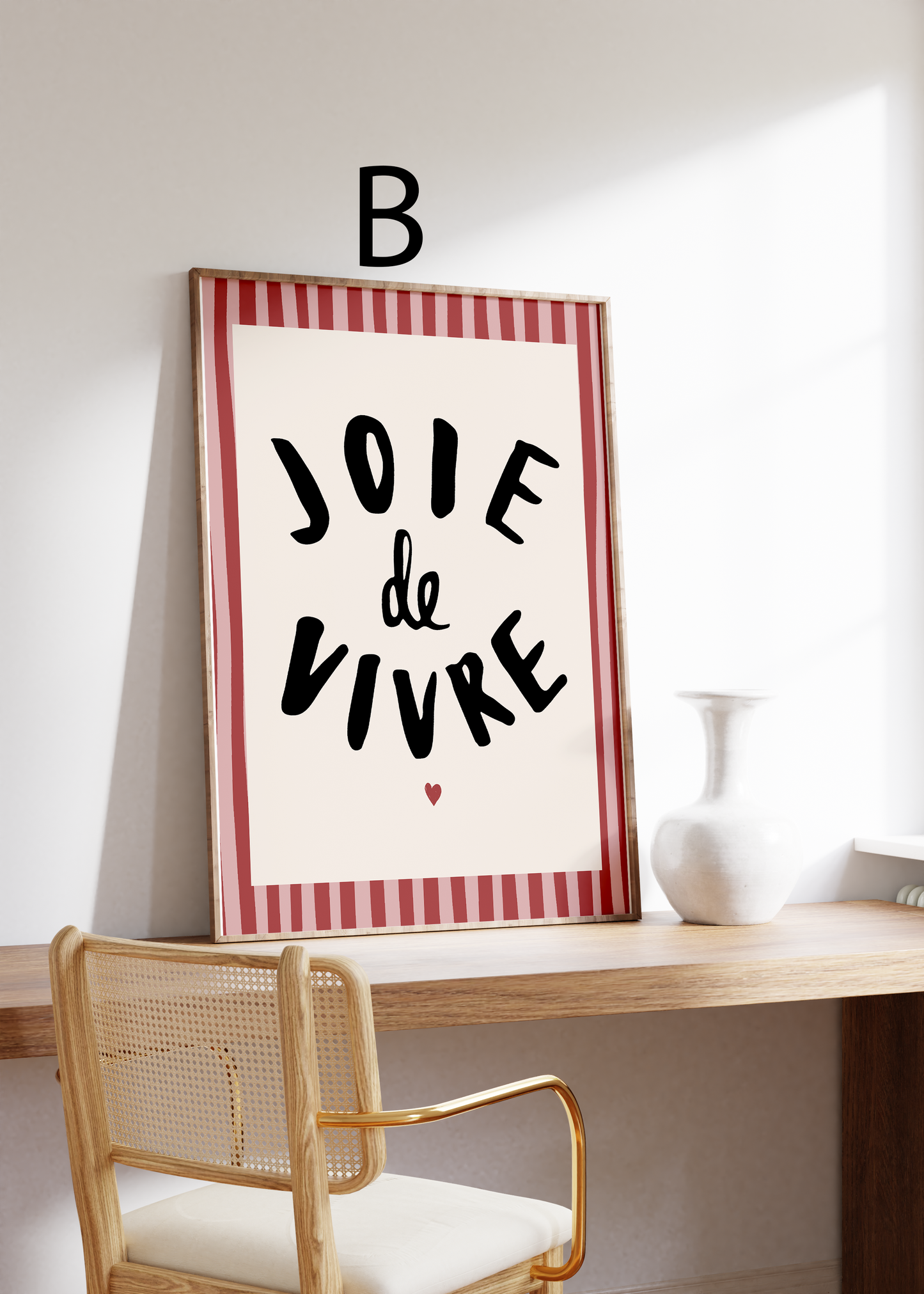 Frankreich Poster · Geschenkidee · Typografie Botanik Minimalistische Illustrationen · Dekoprint ohne Rahmen