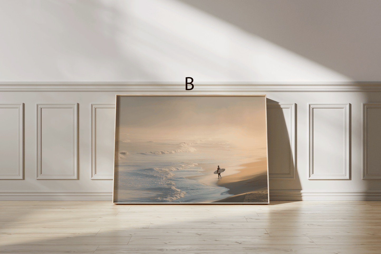 Strand Poster · Geschenkidee · Palmen Wellen Meereslandschaften · Dekoprint ohne Rahmen