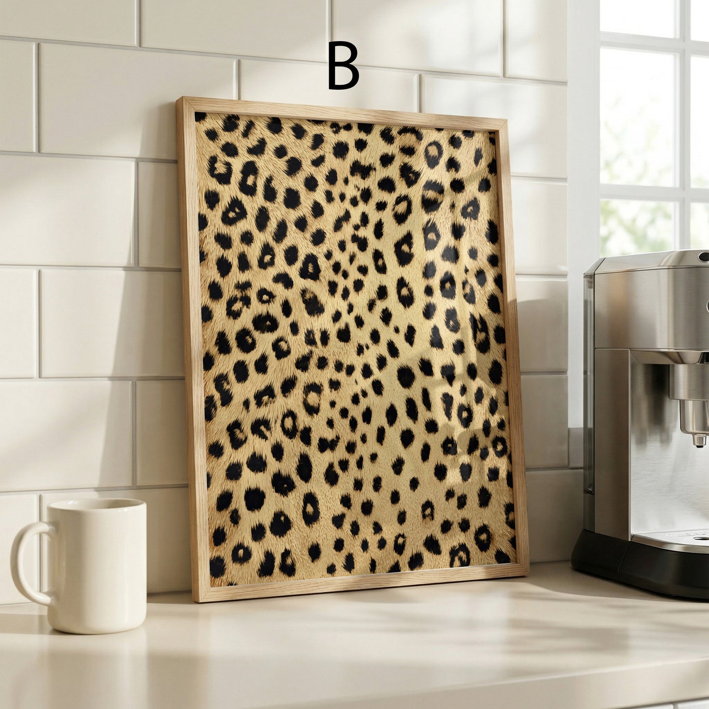 Raubkatzen Poster · Geschenkidee · Leopard Flecken und abstrakte Texturen · Dekoprint ohne Rahmen