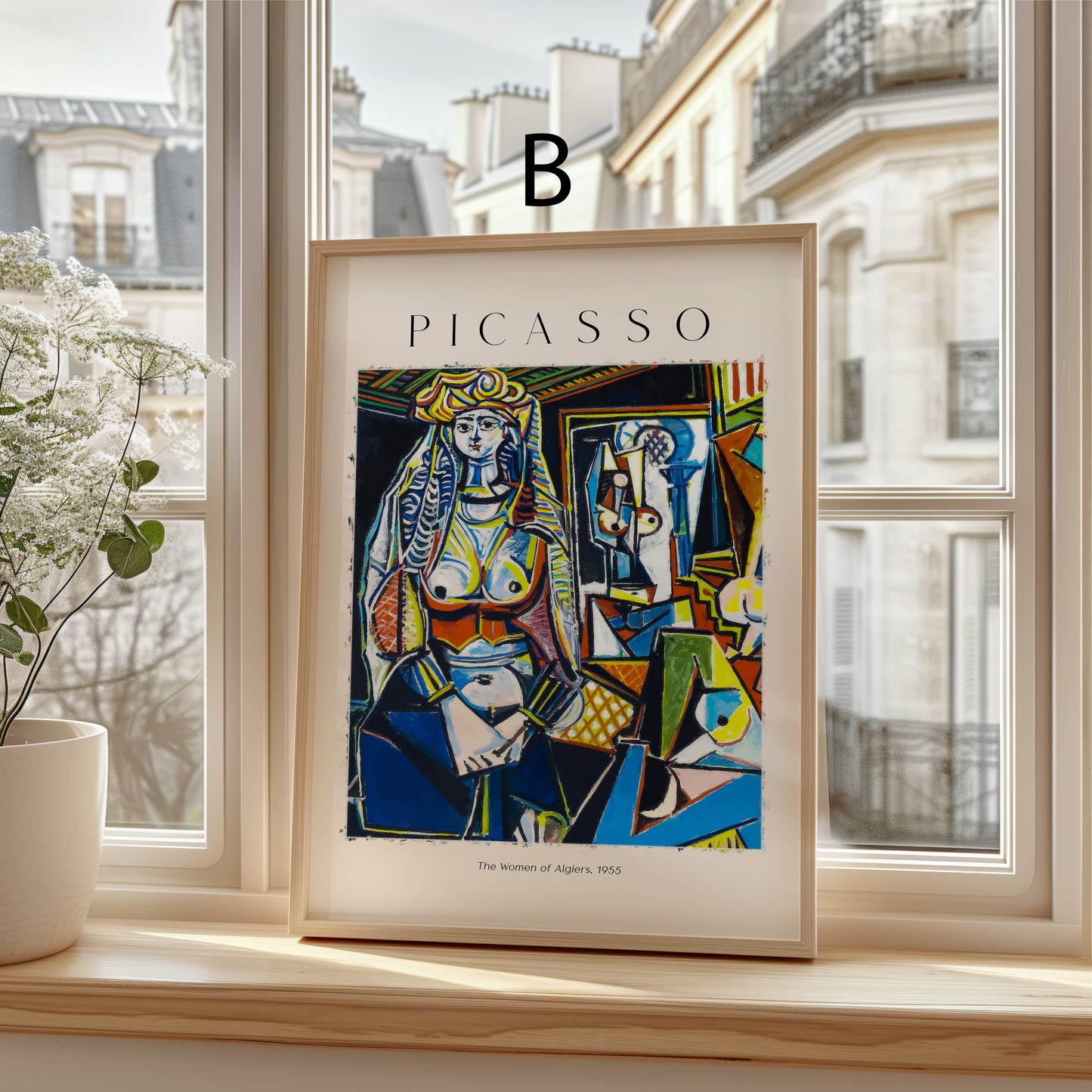 Picasso Poster · Geschenkidee · Kubistische Porträts,Dora Maar Die Frauen von Algier · Dekoprint ohne Rahmen