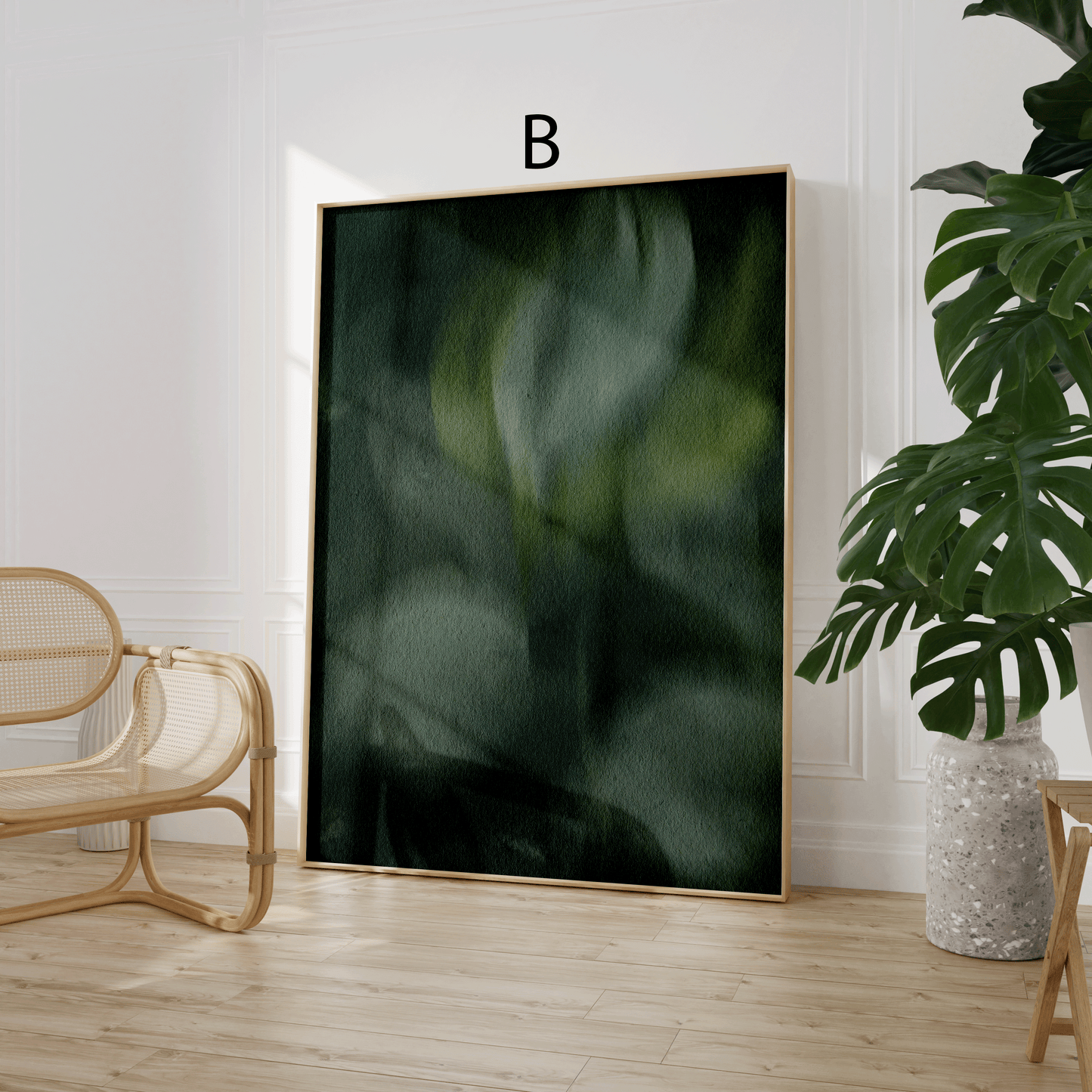 Botanik Poster · Geschenkidee · Aquarell Blumen Waldkunst Abstrakte Natur · Dekoprint ohne Rahmen
