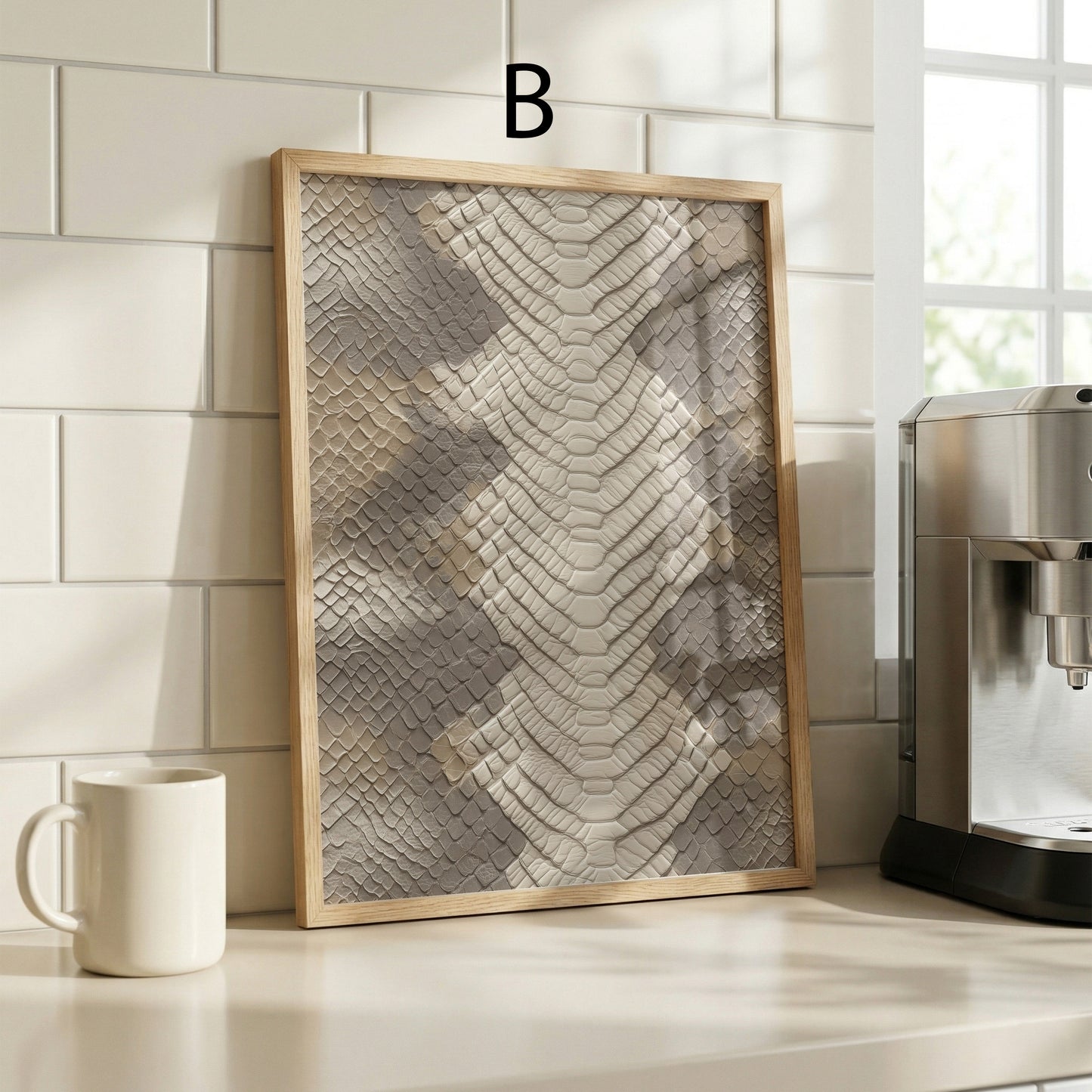 Tiermuster Poster · Geschenkidee · Leopard Zebra Schlange abstrakte Felloptik · Dekoprint ohne Rahmen