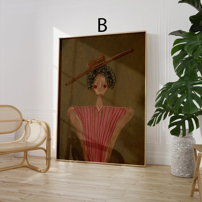 Geschenkidee · Botanische Blumen und Schwan Poster Ästhetische Natur und Mode Kunst · Dekoprint ohne Rahmen | JUSTGOODMOOD
