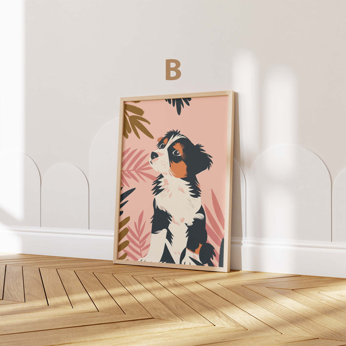 Hunde Poster für Kinderzimmer mit niedlichen Welpen