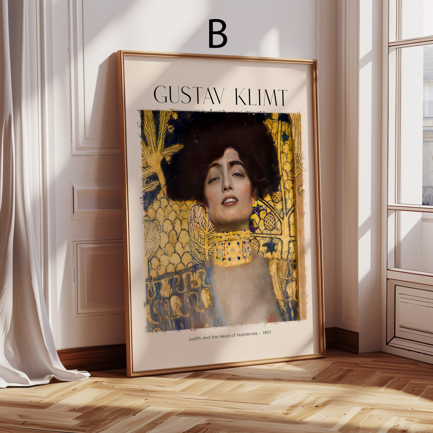 Gustav Klimt Kunst Poster · Geschenkidee · Jugendstil Porträts Blumen Garten Klassische Meisterwerke · Dekoprint ohne Rahmen