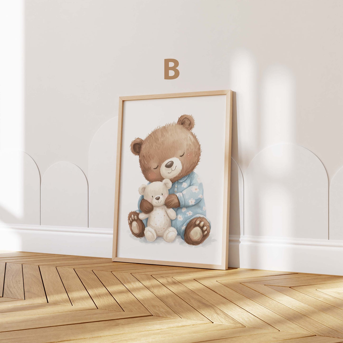 Süßes Tier Poster · Geschenkidee · Aquarell Tier Illustration Style Design · Kinderzimmer Wanddeko · Print ohne Rahmen