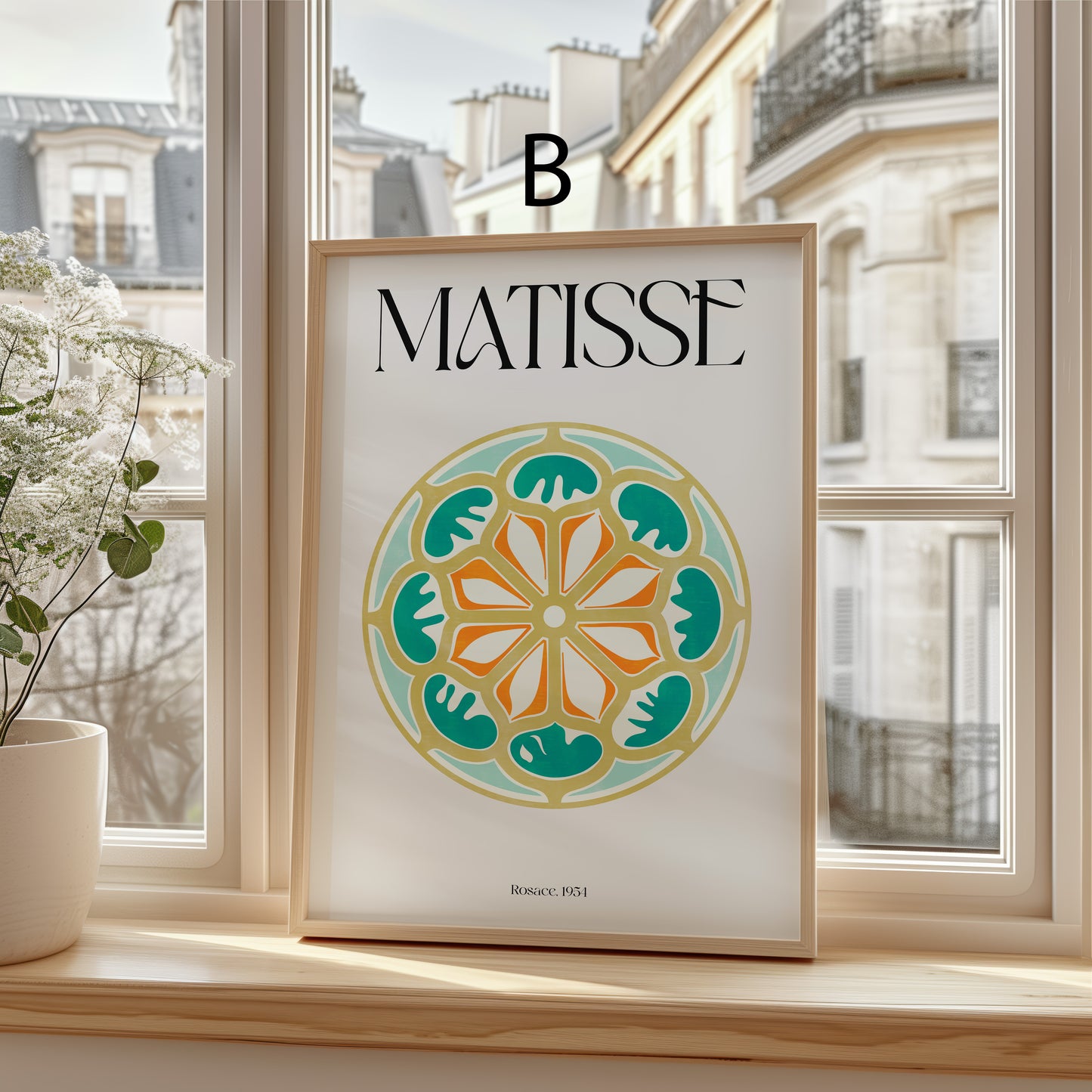 Henri Matisse Poster · Geschenkidee · Line Art Abstrakte Formen Scherenschnitt Farbige Kompositionen · Dekoprint ohne Rahmen