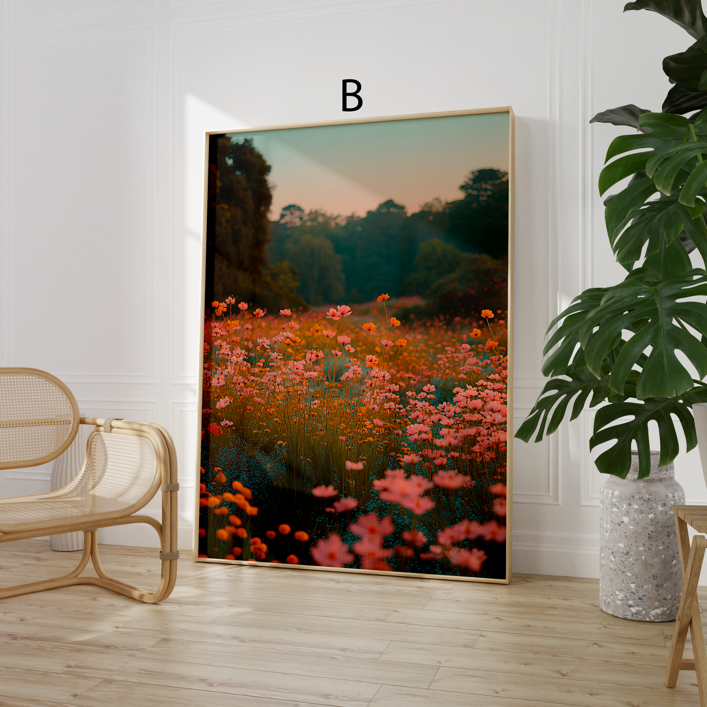 Tropen Poster · Geschenkidee · Palmen Blumen Strandlandschaften · Dekoprint ohne Rahmen