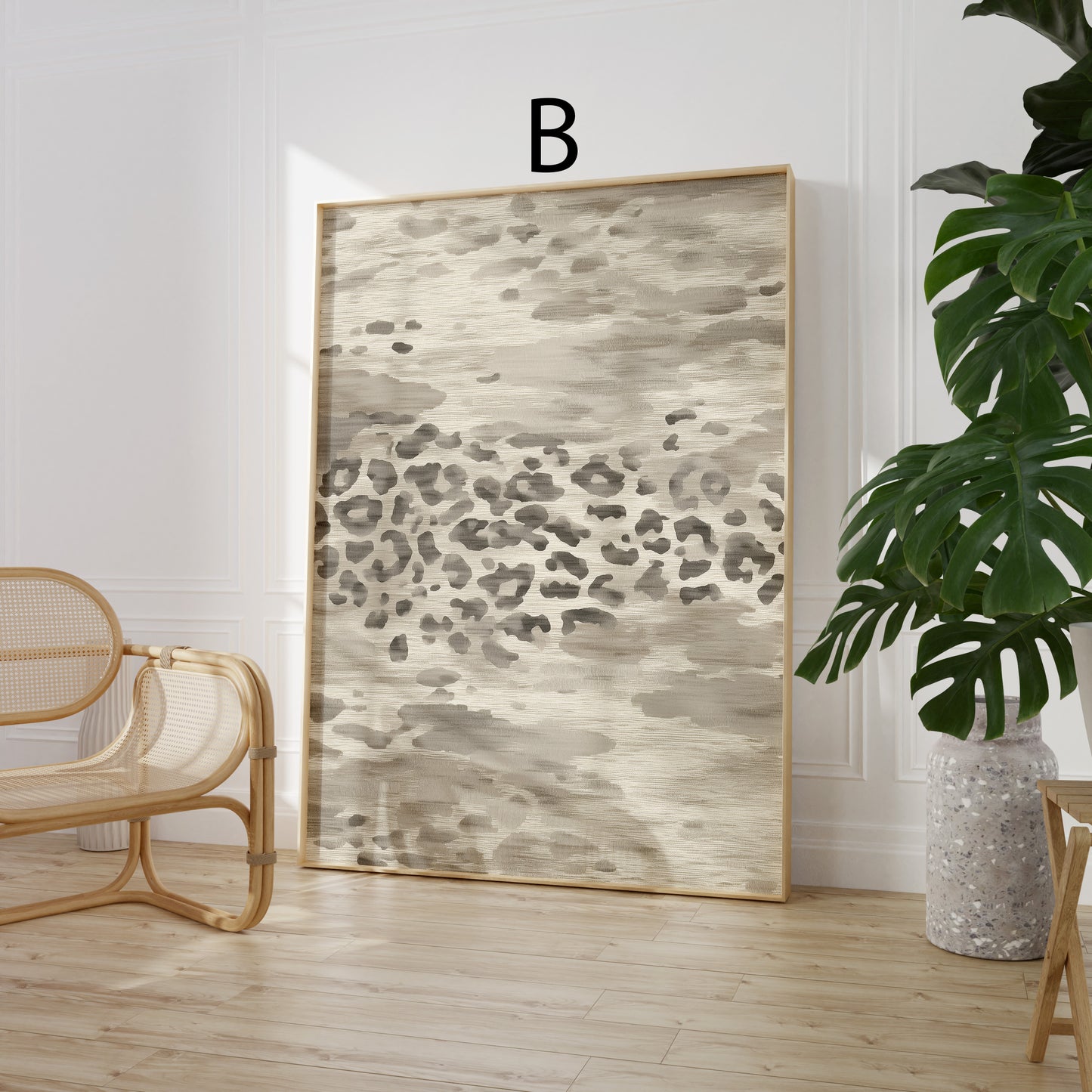 Tiermuster Poster · Geschenkidee · Moderne Tierfell Texturen Raubkatzen Muster und Abstrakte Flecken · Dekoprint ohne Rahmen