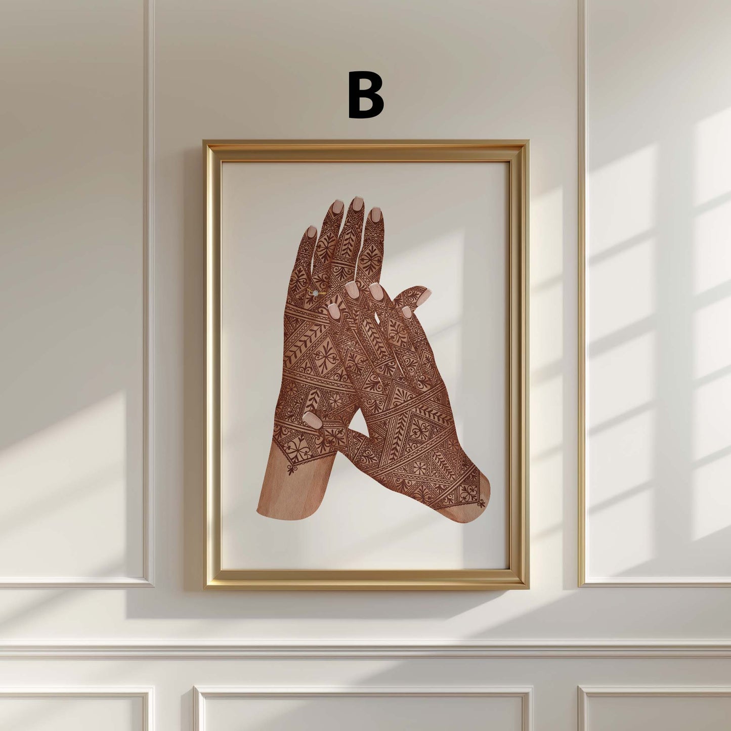 Hände Paar Hochzeit Poster · Geschenkidee · Personalisierte Namen Datum · Liebe Verlobung Illustration · Print ohne Rahmen