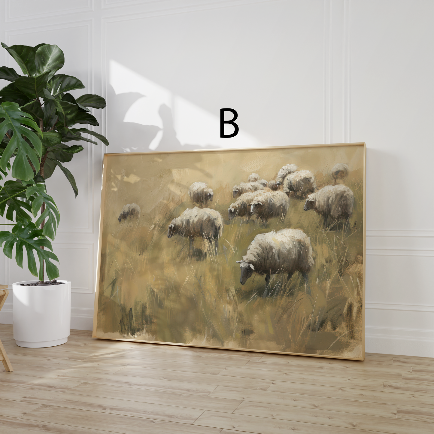 Moderne Natur Poster · Geschenkidee · Pilze Vögel Äpfel Winterlandschaft · Dekoprint ohne Rahmen