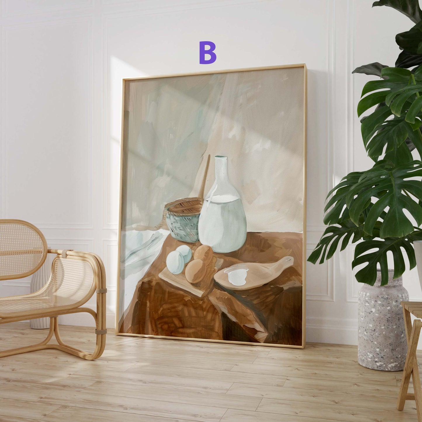 Moderne Kunst Poster · Geschenkidee · Abstrakte Kunst, Blumenporträt und Stillleben · Dekoprint ohne Rahmen