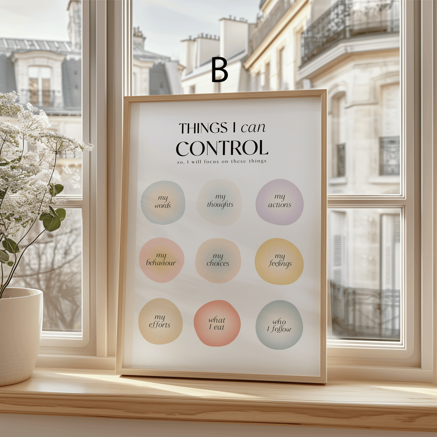 Mental Health Poster · Geschenkidee · Selbstfürsorge Achtsamkeit Emotionen Psychologie · Dekoprint ohne Rahmen