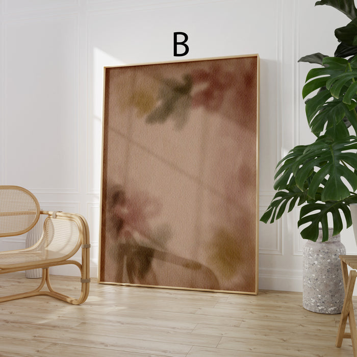 Geschenkidee · Botanische Blumen und Vase Poster Ästhetische Natur und Muster Kunst · Dekoprint ohne Rahmen | JUSTGOODMOOD
