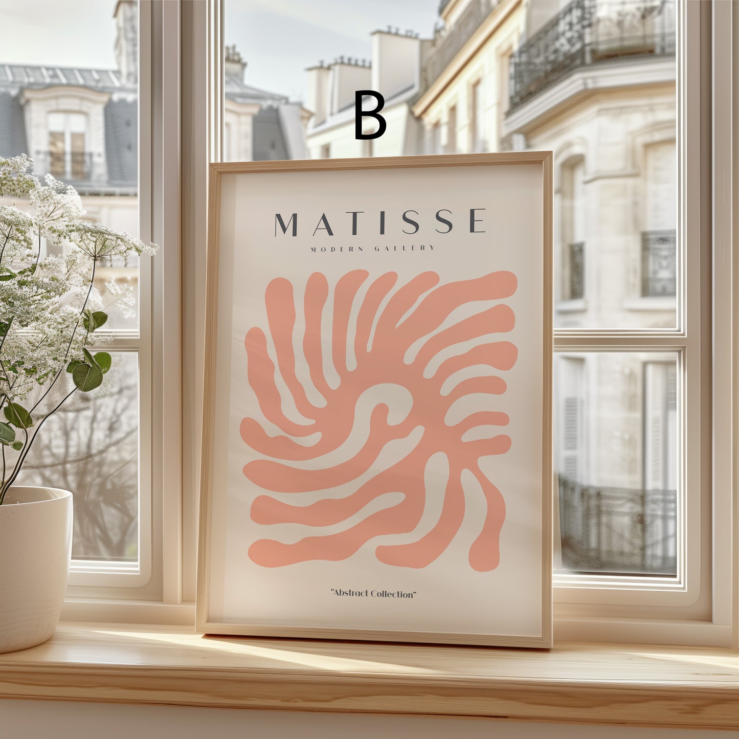 Matisse Poster · Geschenkidee · Abstrakte Formen Matisse Scherenschnitt Kubistische Porträts · Dekoprint ohne Rahmen