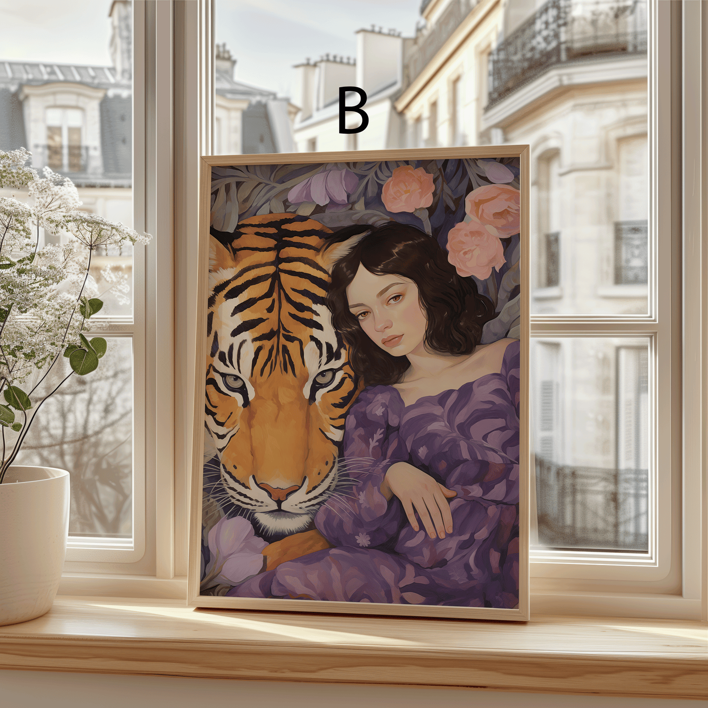 Moderne Kunst Poster · Geschenkidee · Zeitgenössische Porträts Botanische Illustrationen Stillleben · Dekoprint ohne Rahmen