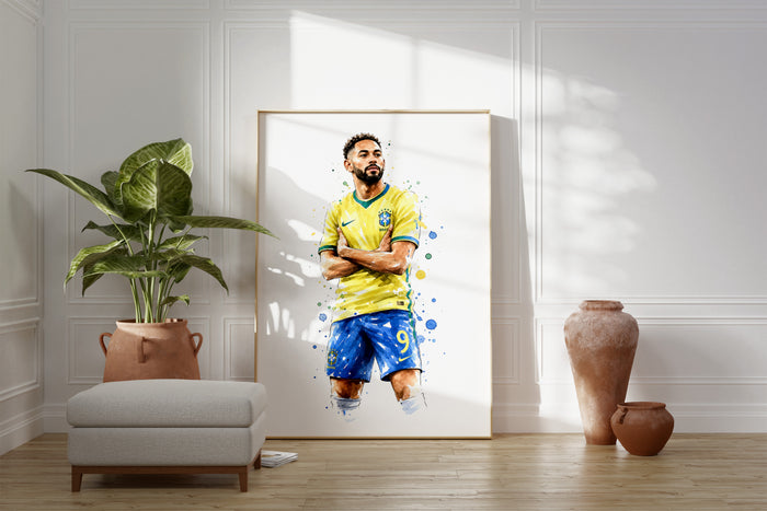 Brasilien Poster auf Premium Baumwolle – JUSTGOODMOOD