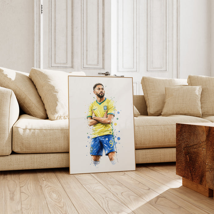 Brasilien Poster auf Premium Baumwolle – JUSTGOODMOOD