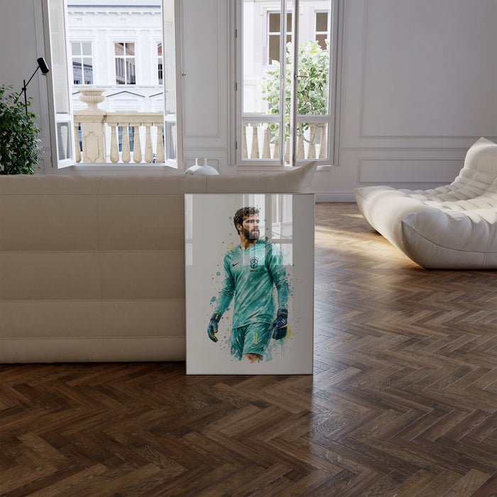 Brasilien Fussball Poster aus Premium Baumwolle