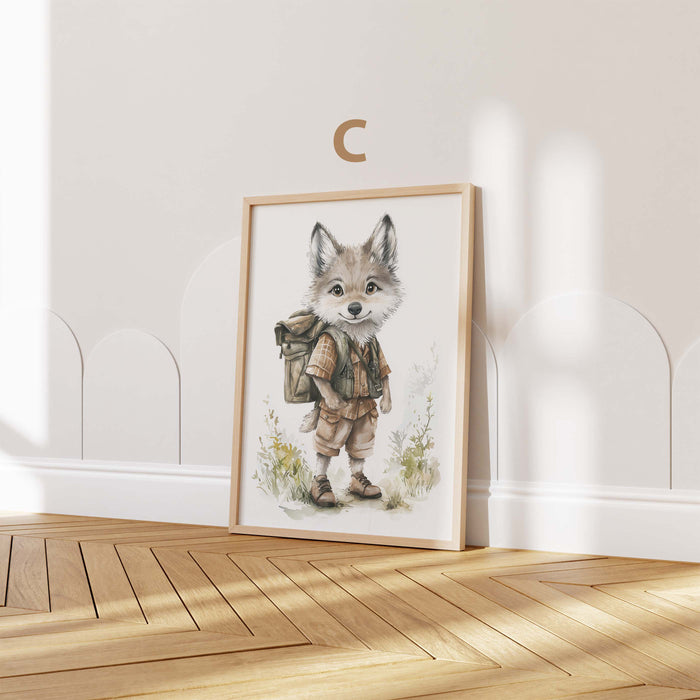 JUSTGOODMOOD Waldtiere Poster – Edle Wanddeko