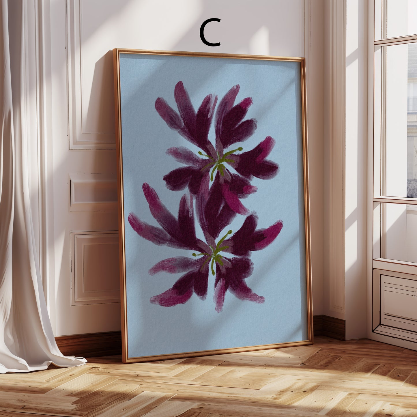 Modeposter Blumen · Animal Print & Raubkatzenmuster · Dekoprint ohne Rahmen