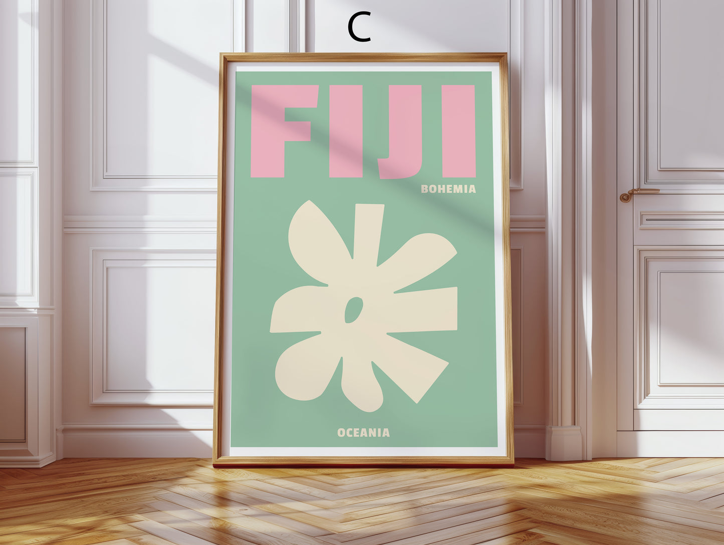 Reiseposter · Geschenkidee · Bali Bondi Beach Fiji Ibiza Miami Tulum · Minimalistische Wandkunst · Dekoprint ohne Rahmen