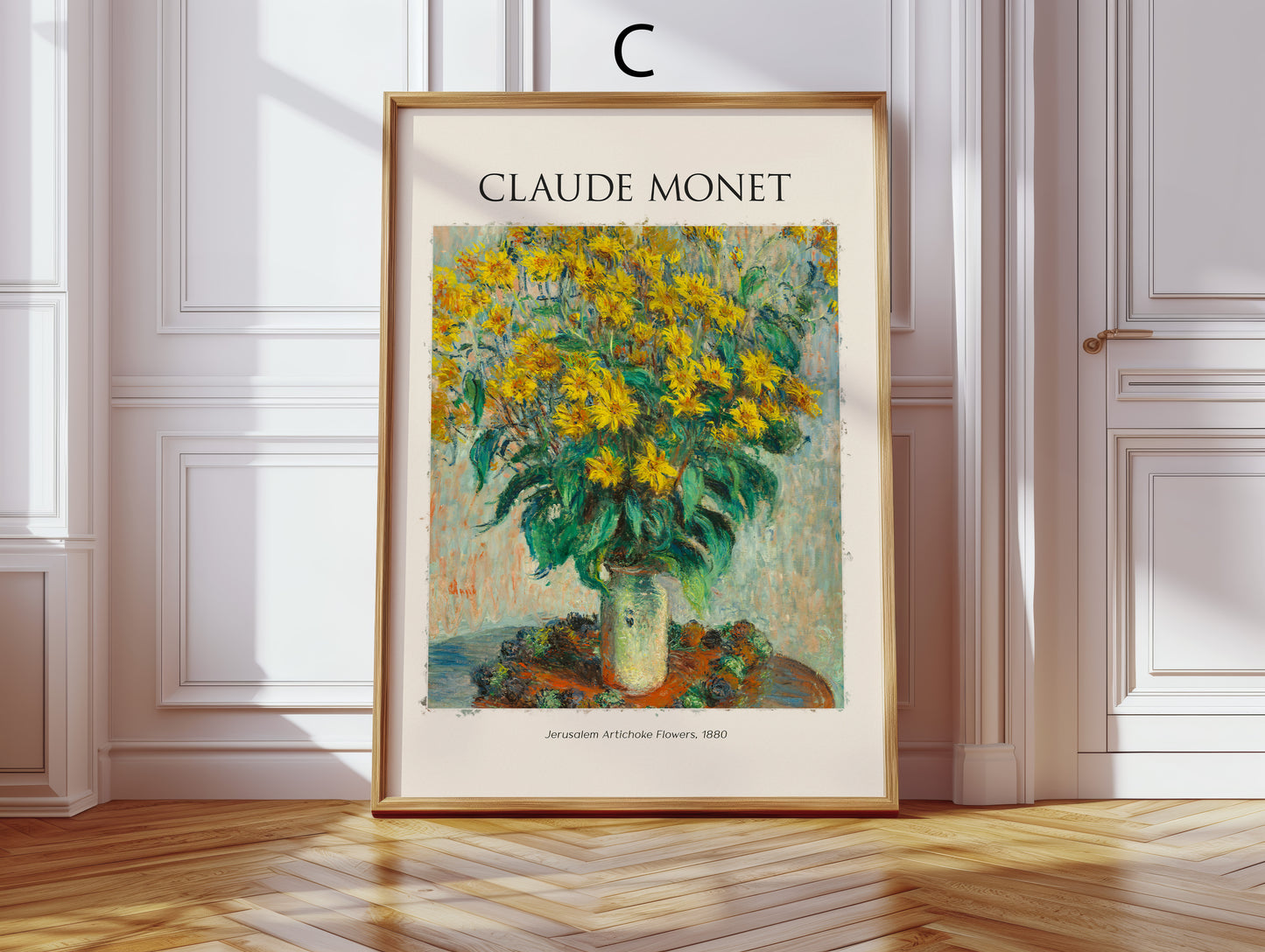 Claude Monet Kunst Poster · Geschenkidee · Impressionistische Gärten Seine Landschaften Blumen Brücken · Dekoprint ohne Rahmen
