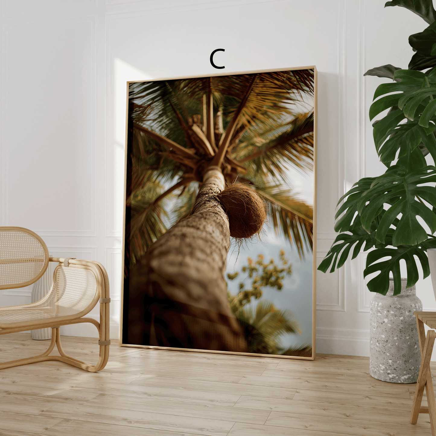 Tropen Poster · Geschenkidee · Palmen Blumen Strandlandschaften · Dekoprint ohne Rahmen