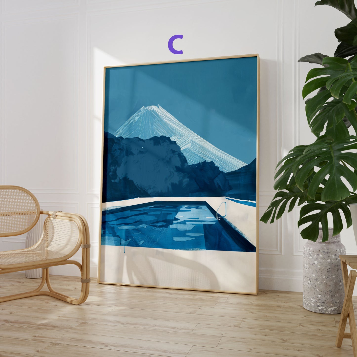 Moderne Kunst Poster · Geschenkidee · Abstrakte Formen, Landschaften und Moderne Illustrationen · Dekoprint ohne Rahmen