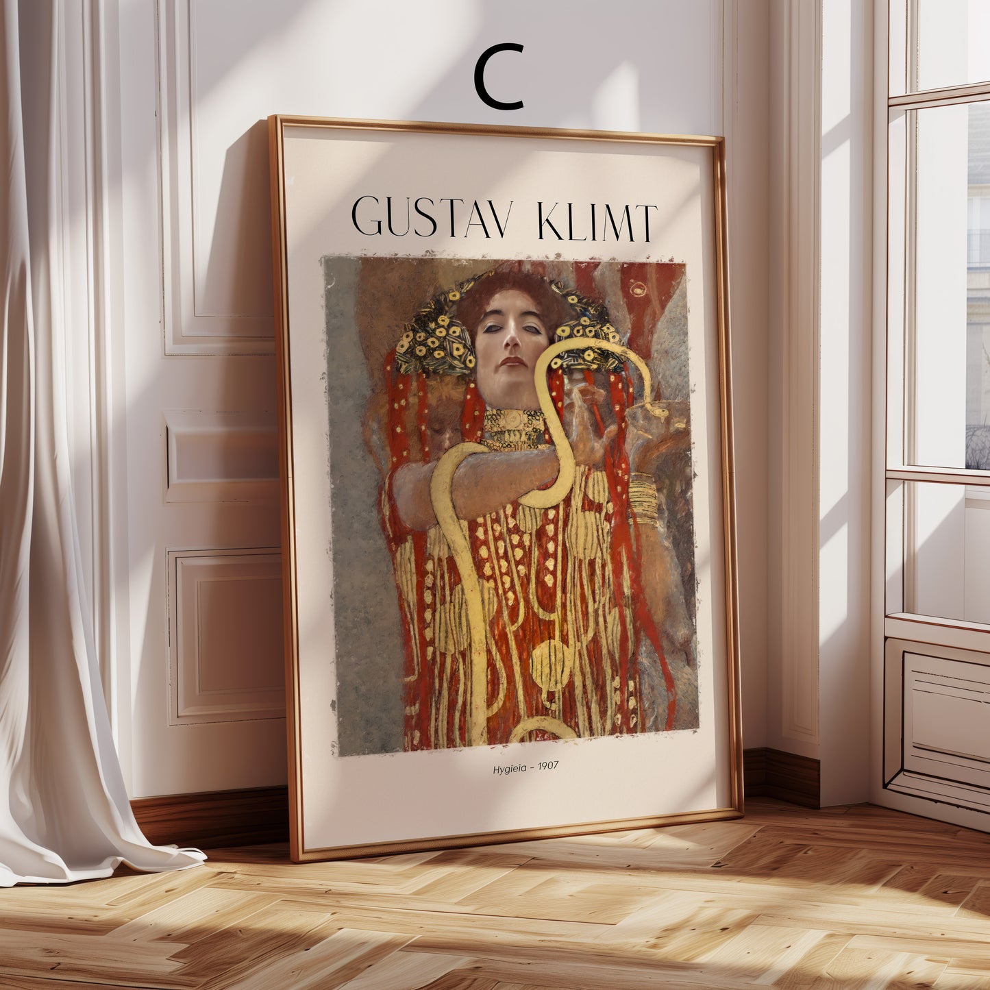 Gustav Klimt Kunst Poster · Geschenkidee · Jugendstil Porträts Blumen Garten Klassische Meisterwerke · Dekoprint ohne Rahmen