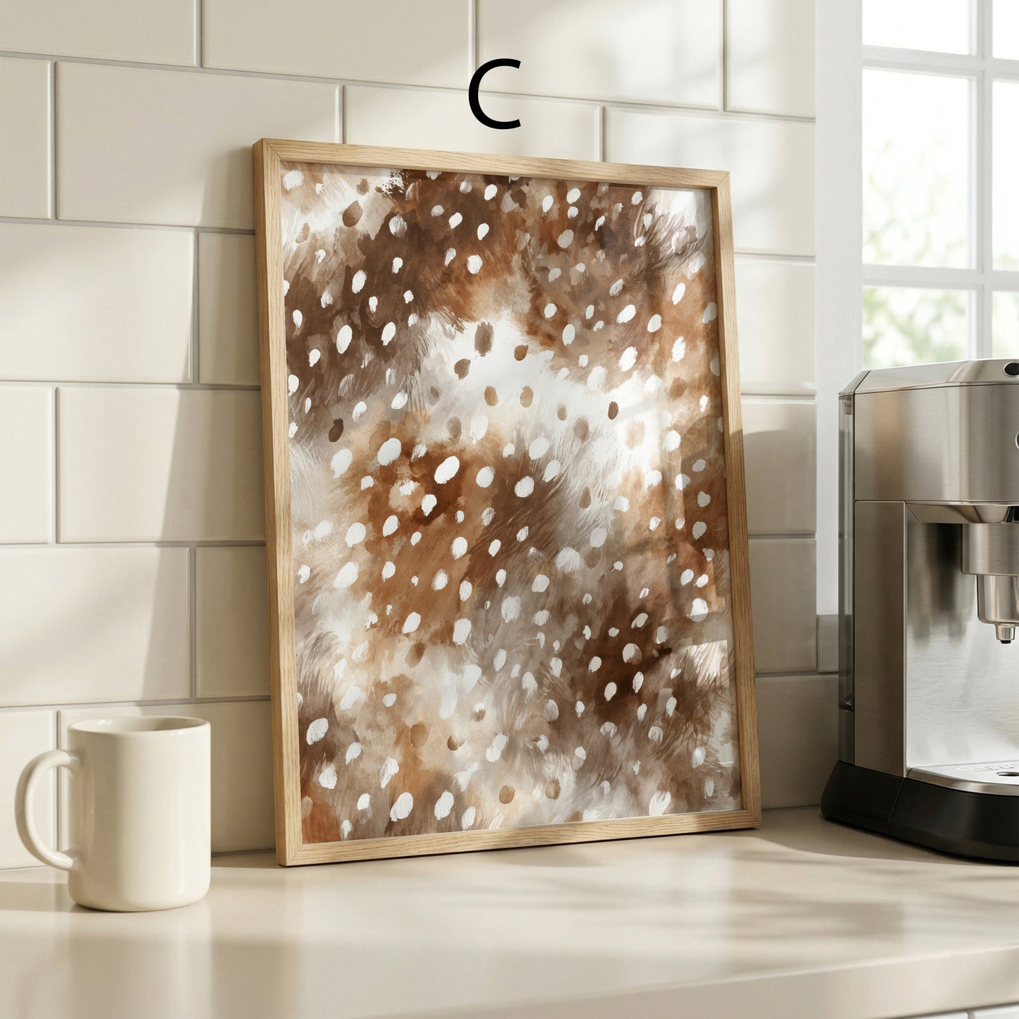Tiermuster Poster · Geschenkidee · Tierfell Muster Wildtiere Leopard und Tiger Texturen · Dekoprint ohne Rahmen
