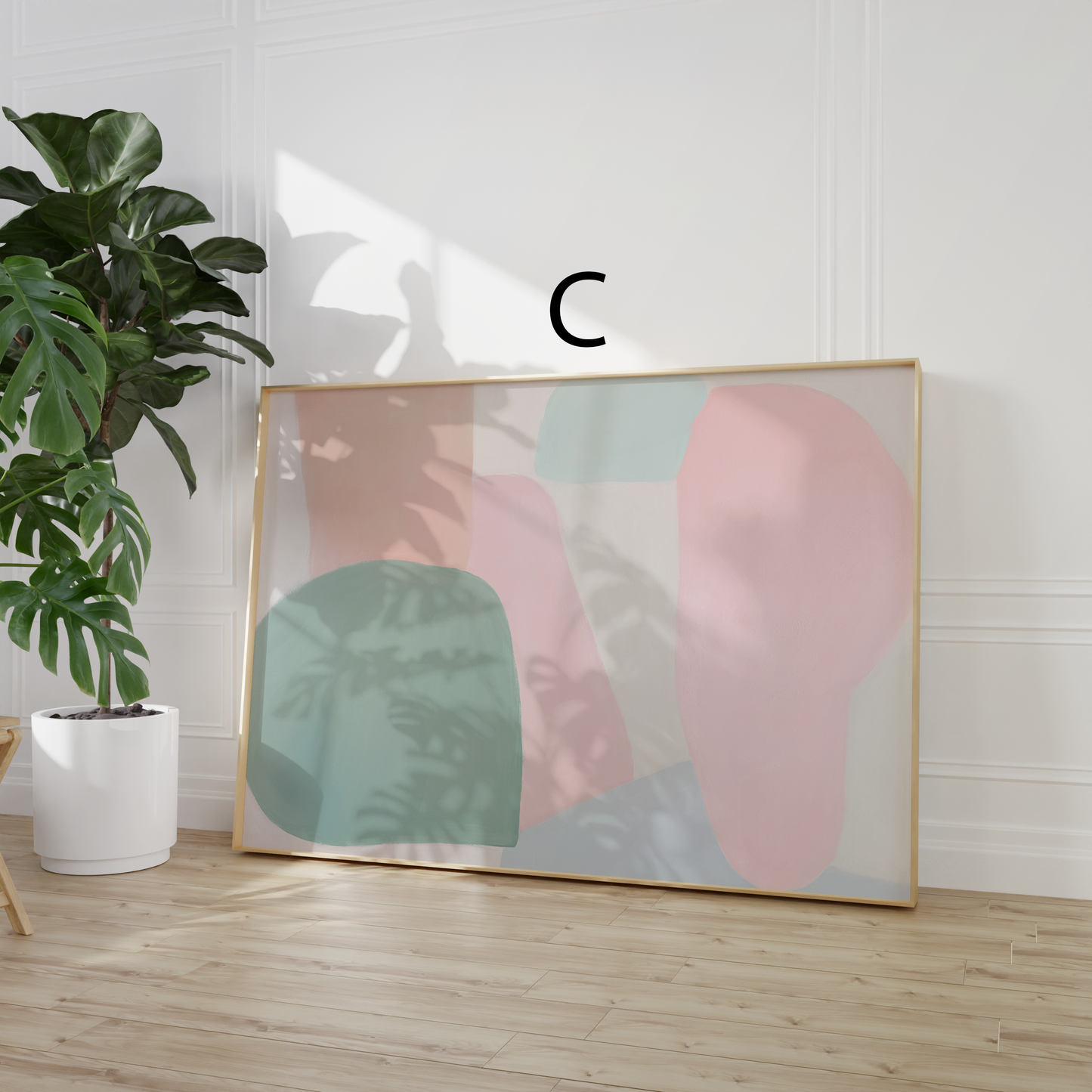 Abstrakte Poster · Wohnidee · Pastellfarben, Geometrische Formen & Minimalistische Wandkunst · Dekoprint ohne Rahmen