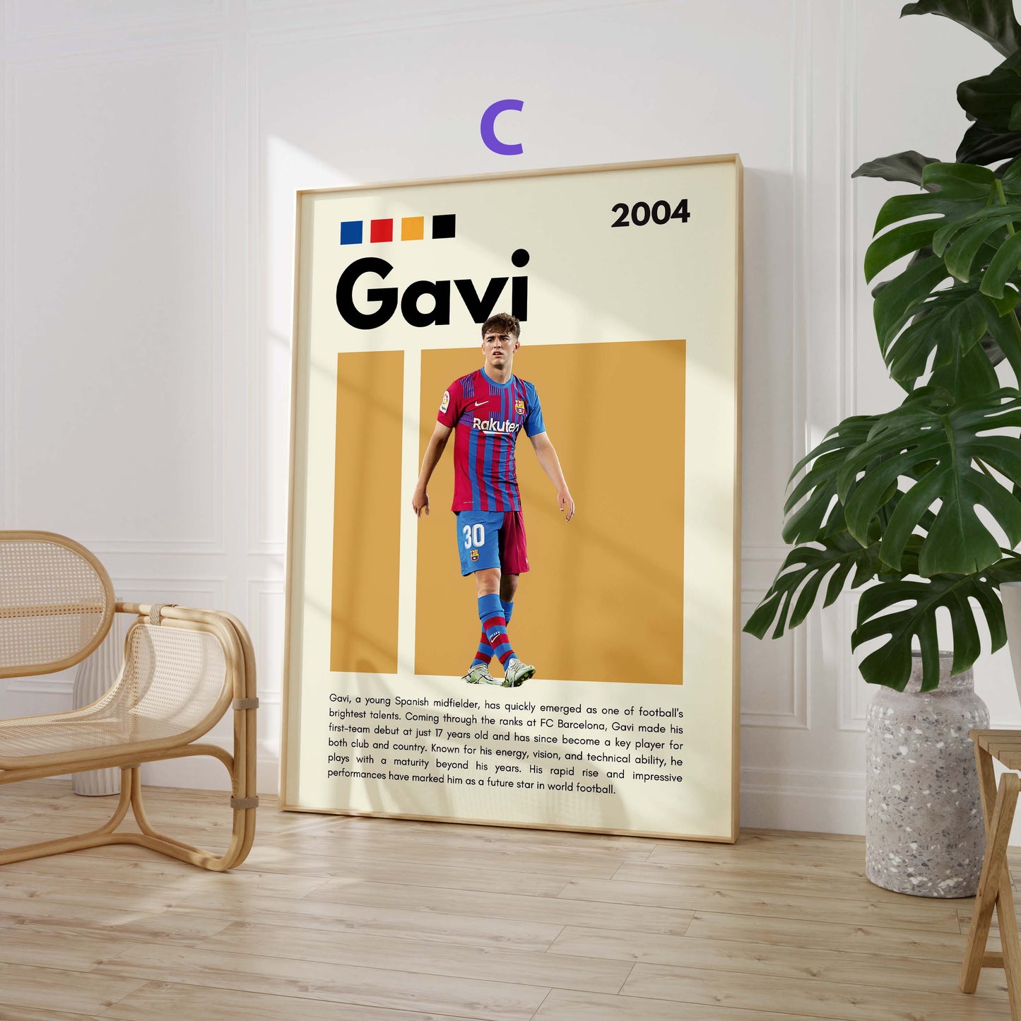 Fußball Stars Poster · Foden Garnacho Gavi Saka Van Dijk Ter Stegen · Sport Wanddeko · Print ohne Rahmen