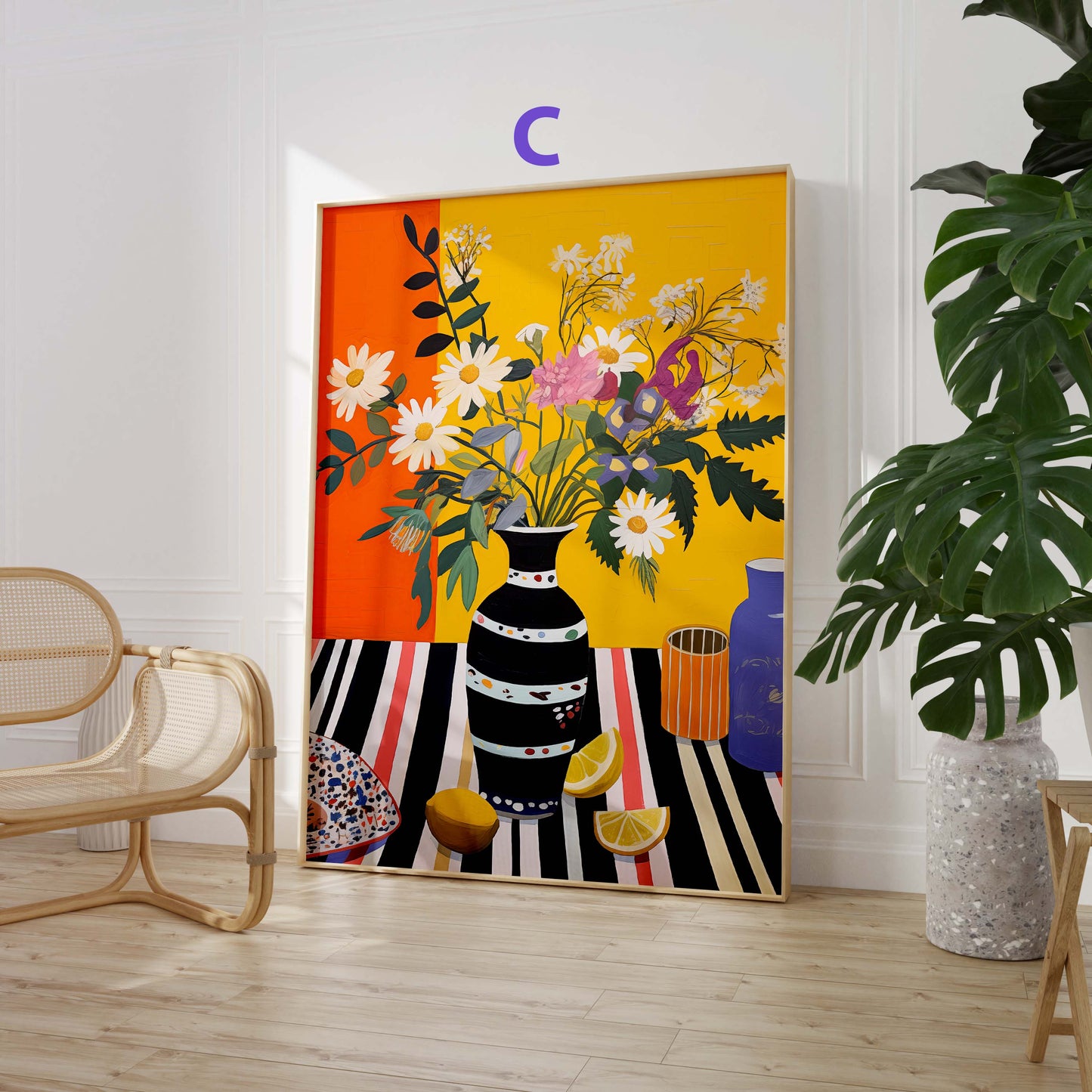 Blumen Poster · Geschenkidee · Bunte Florale Illustrationen und Romantische Blütenkunst · Dekoprint ohne Rahmen